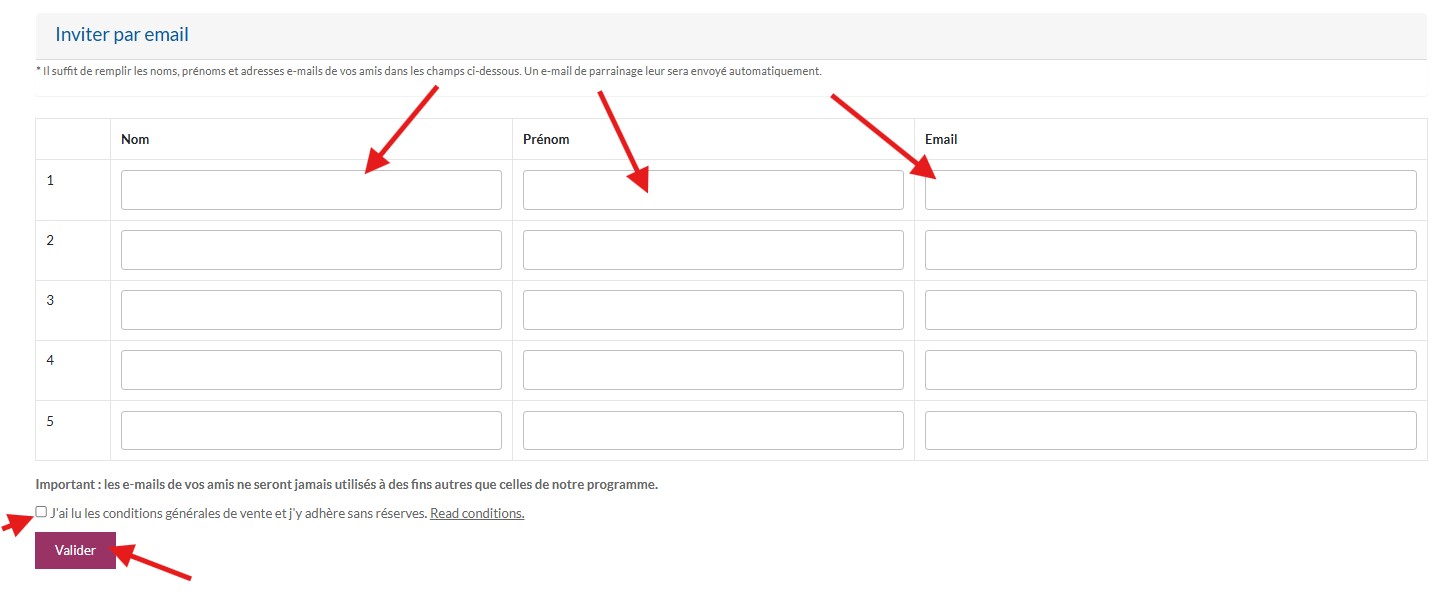 fichier mail filleul pour parrainage